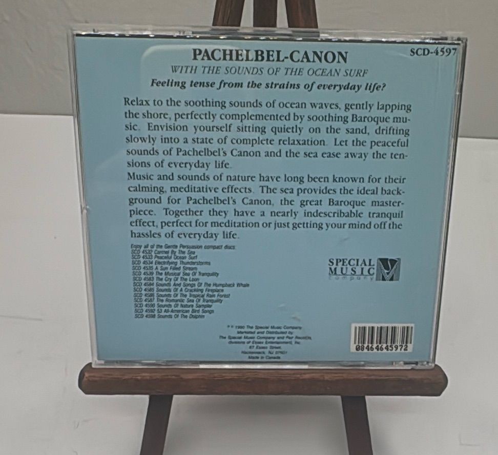 Pachelbel Canon Gentle Persuasion Relaxation Meditation Cd 1990 Special Music Company — photo 4 of 8