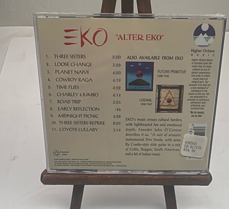 Eko Alter Eko 1994 Sealed Cd New Age World Fusion Album Higher Octave — photo 4 of 5
