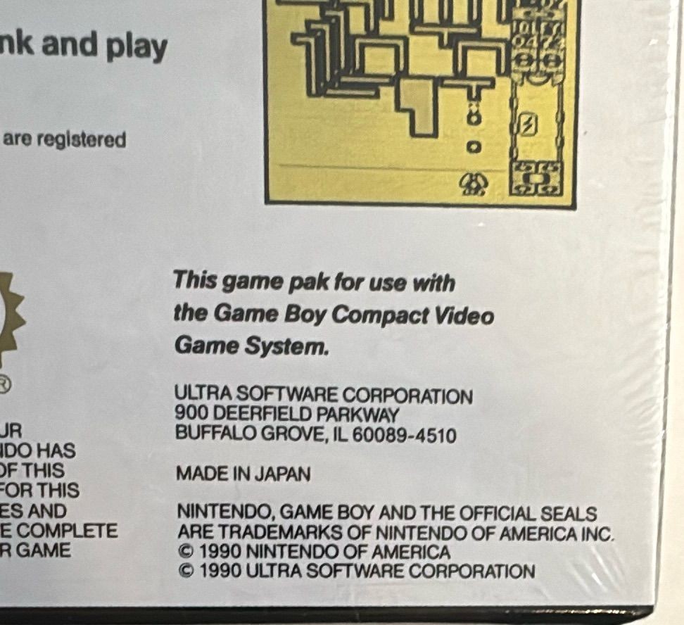 Quarth Nintendo Game Boy Factory Sealed Ultra Games Puzzle 1990 New — photo 5 of 10