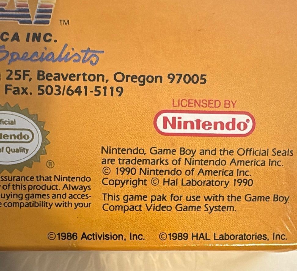 Nintendo Game Boy Shanghai Sealed 1990 Puzzle Video Game Hal America — photo 5 of 9