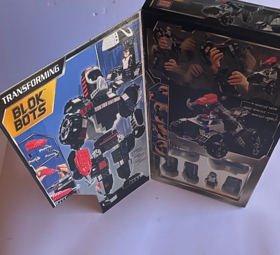 Mega Bloks Blok Bots Swat 9332 Transforming Robot Set 185 Pieces 2000 Vintage — photo 13 of 13