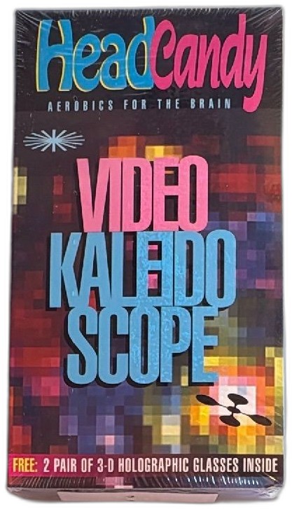 Sealed 1993 Headcandy Video Kaleidoscope Vhs With 3d Glasses Pacific Arts