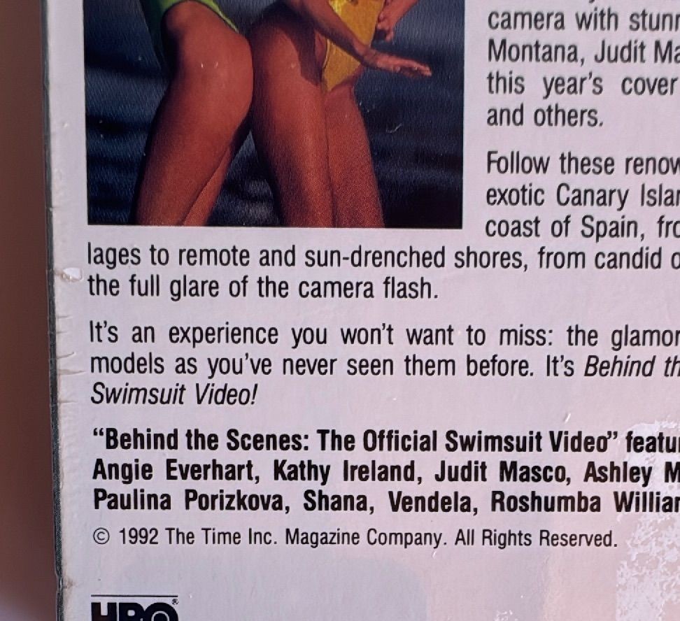 Sealed 1992 Sports Illustrated Behind The Scenes Swimsuit Vhs Vintage Collectible — photo 5 of 7