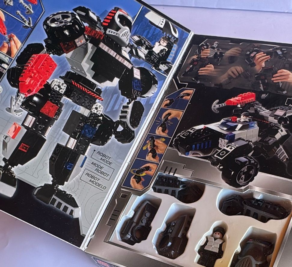 Mega Bloks Blok Bots Swat 9332 Transforming Robot Set 185 Pieces 2000 Vintage — photo 12 of 13