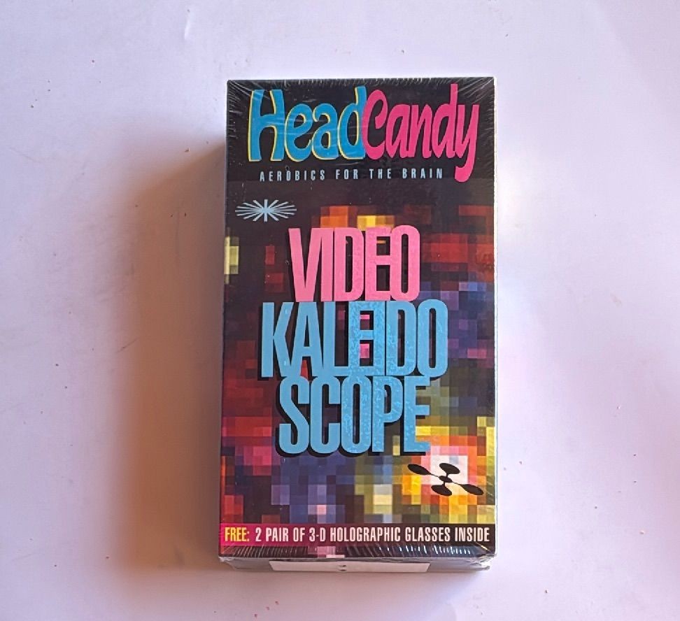 Sealed 1993 Headcandy Video Kaleidoscope Vhs With 3d Glasses Pacific Arts — photo 3 of 6