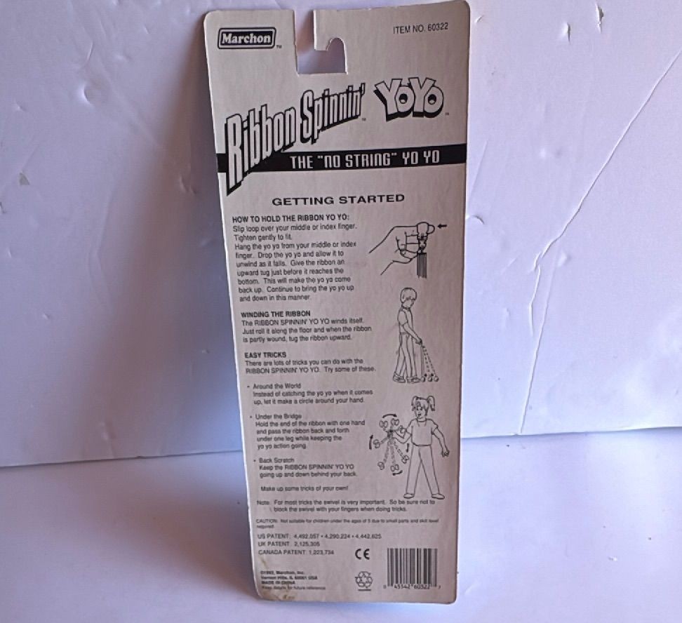 Rare 1992 Marchon Ribbon Spinnin’ YoYo Vintage Toy New Sealed Collectible — photo 4 of 12
