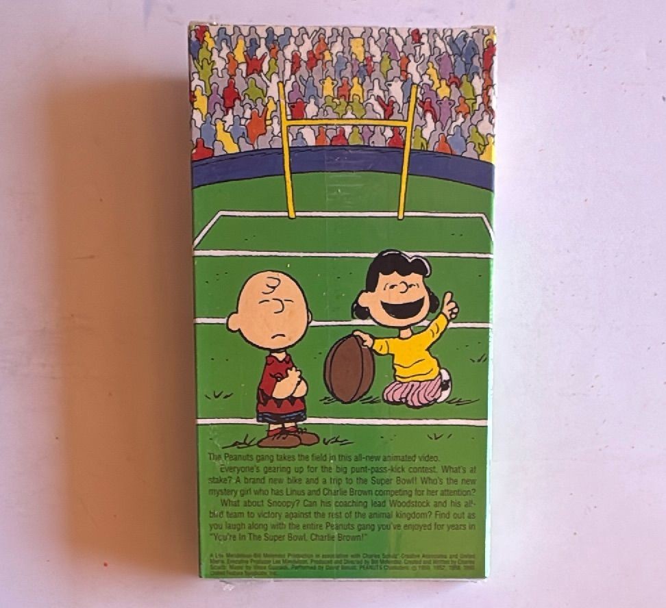 Sealed Peanuts Super Bowl Charlie Brown 1994 Nfl Promo Vhs Collectible — photo 4 of 6