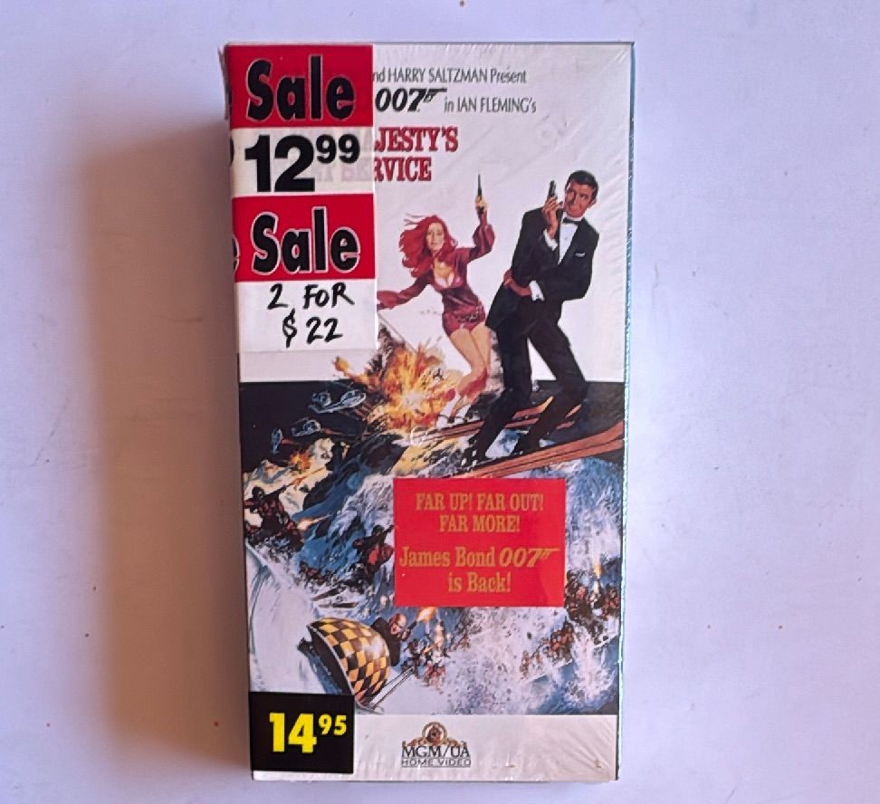 James Bond On Her Majestys Secret Service 1994 Sealed Vhs Mgm Ua Home Video — photo 3 of 6