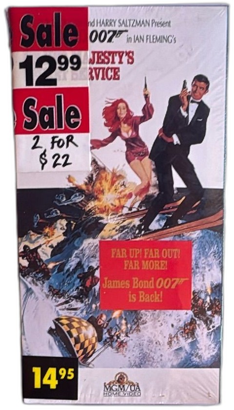 James Bond On Her Majestys Secret Service 1994 Sealed Vhs Mgm Ua Home Video — photo 1 of 6