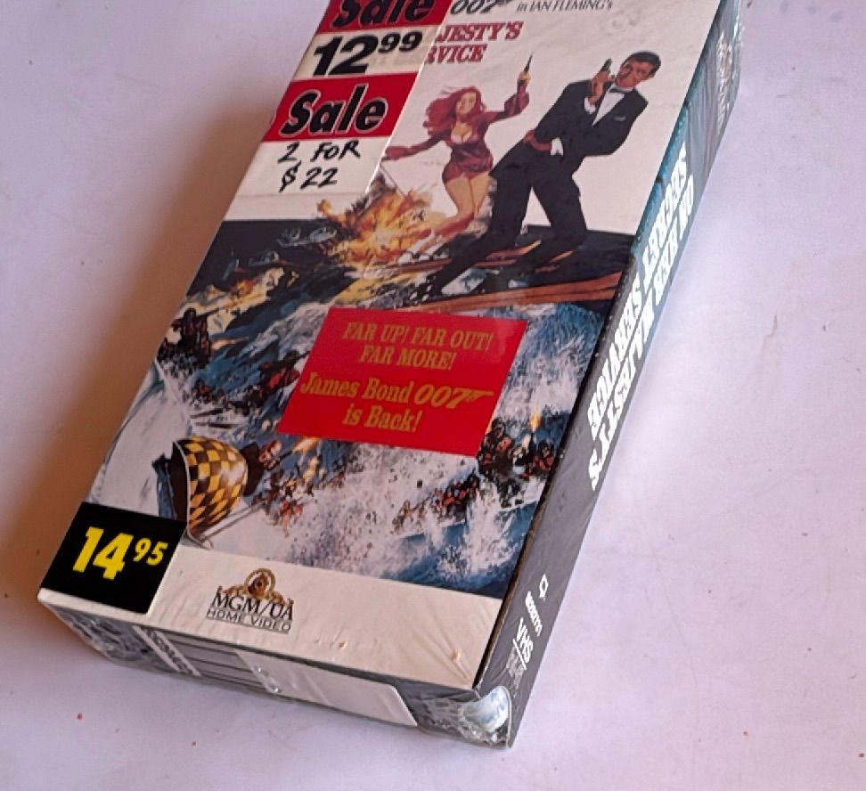 James Bond On Her Majestys Secret Service 1994 Sealed Vhs Mgm Ua Home Video — photo 6 of 6