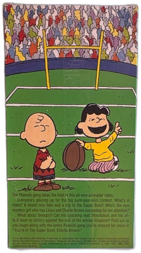 Sealed Peanuts Super Bowl Charlie Brown 1994 Nfl Promo Vhs Collectible — photo 2 of 6