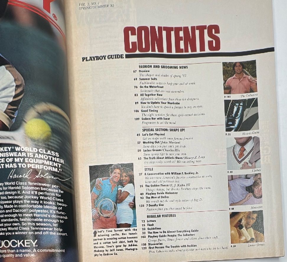 Playboy Fashion Magazine Spring Summer 1982 Featuring Tina Turner Cover — photo 8 of 20
