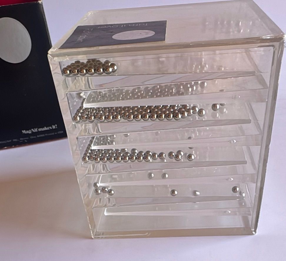 1972 Magnif Running Wild Tilt Maze Puzzle Cube Vintage Steel Ball Game — photo 7 of 8