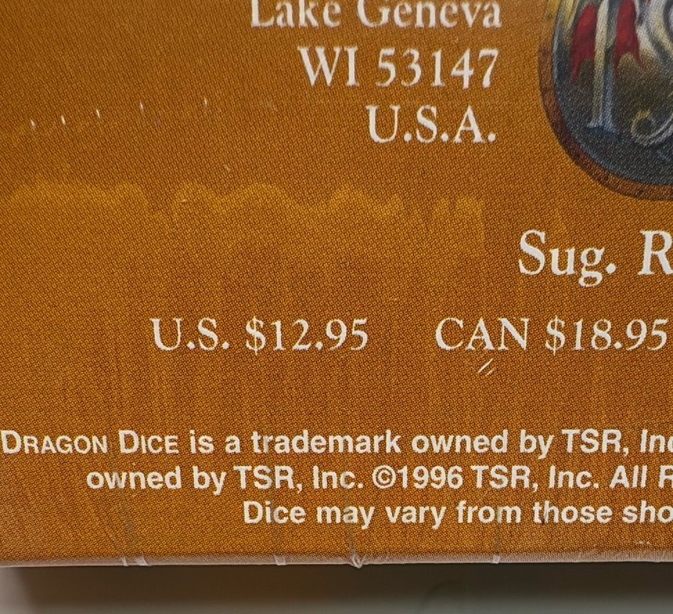Dragon Dice Magestorm Tsr 1996 Sealed Expansion Box 21 Collectible Dice Set — photo 5 of 9
