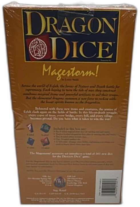 Dragon Dice Magestorm Tsr 1996 Sealed Expansion Box 21 Collectible Dice Set — photo 2 of 9