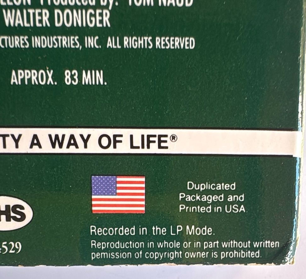 Safe At Home Vhs 1990 Goodtimes Home Video Yankees Baseball Movie Collectible — photo 6 of 8