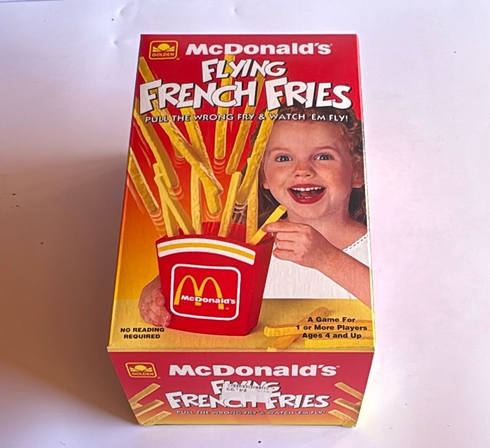 1993 Mcdonalds Flying French Fries Game Golden Complete Boxed Vintage Toy — photo 9 of 9