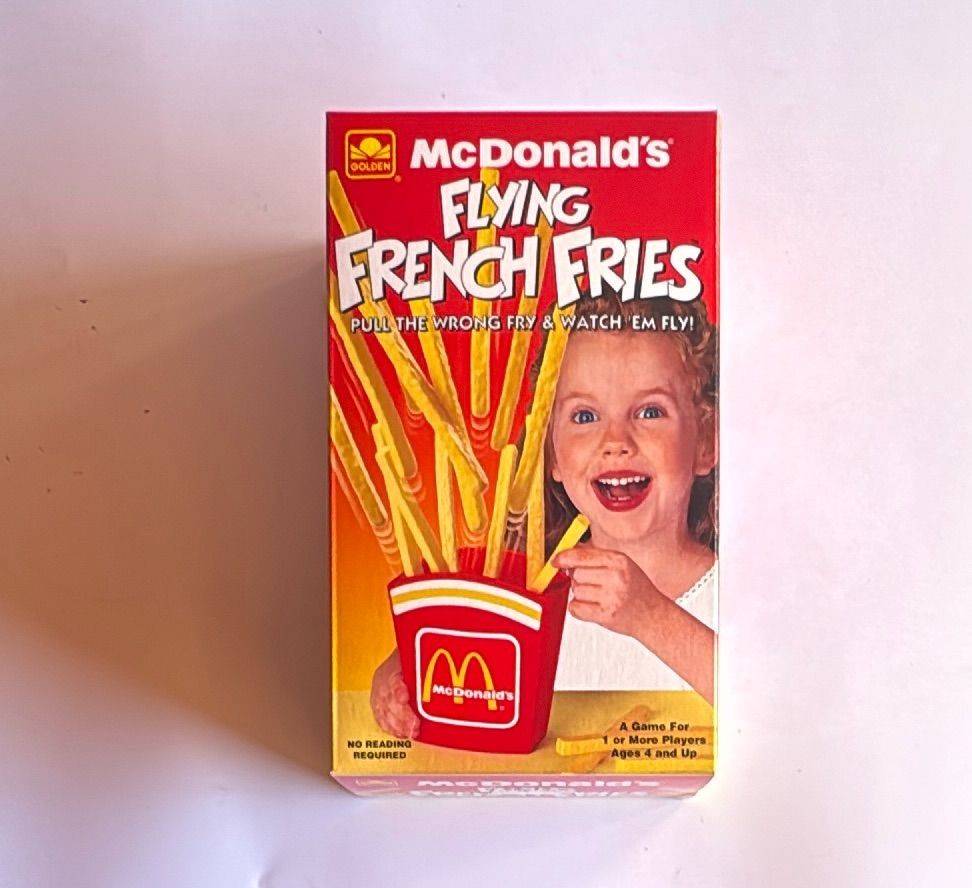 1993 Mcdonalds Flying French Fries Game Golden Complete Boxed Vintage Toy — photo 3 of 9