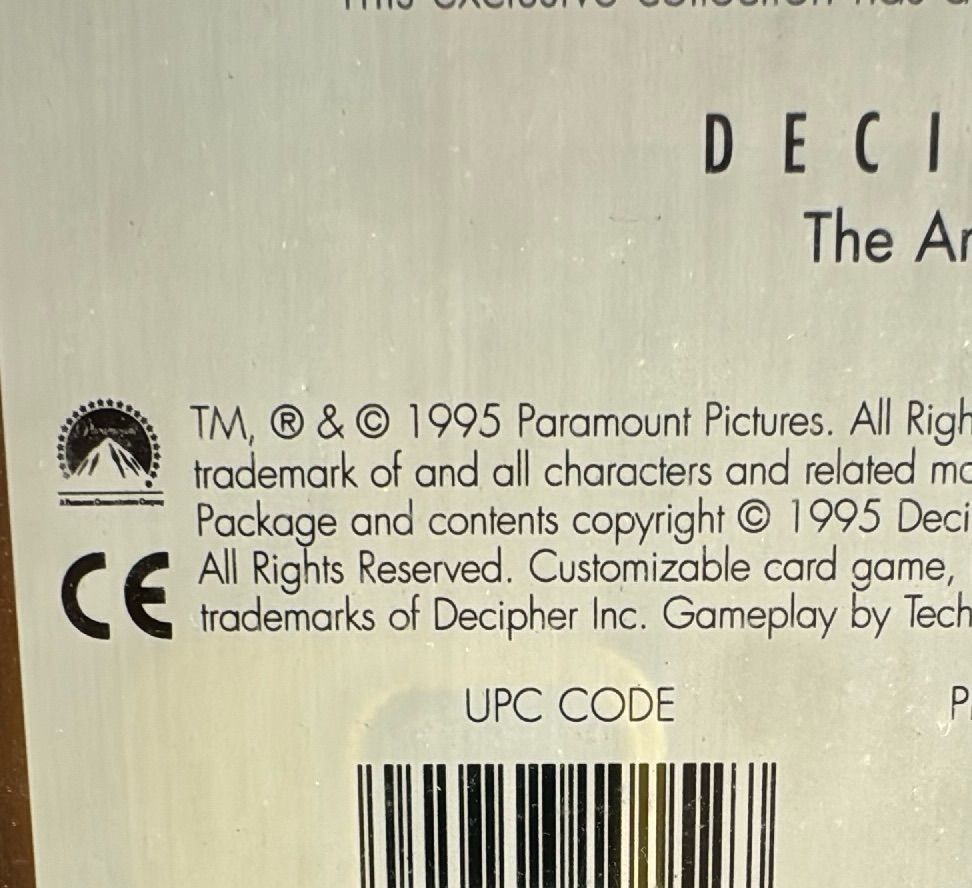 Star Trek Tng Customizable Card Game Collector Tin 1995 Decipher Sealed — photo 6 of 8