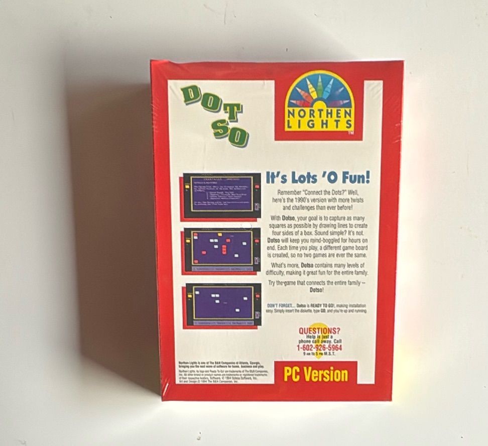 Dotso Northern Lights Pc Version 1994 Sealed Big Box Classic Ms Dos Game — photo 4 of 9