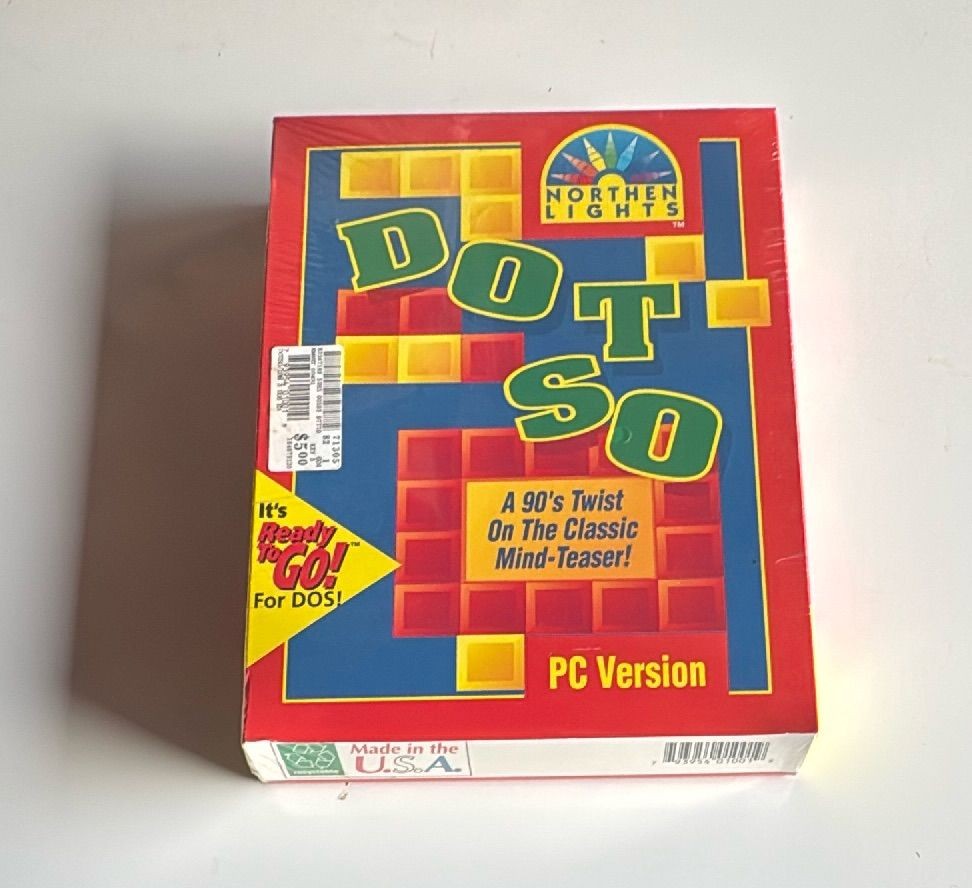 Dotso Northern Lights Pc Version 1994 Sealed Big Box Classic Ms Dos Game — photo 9 of 9
