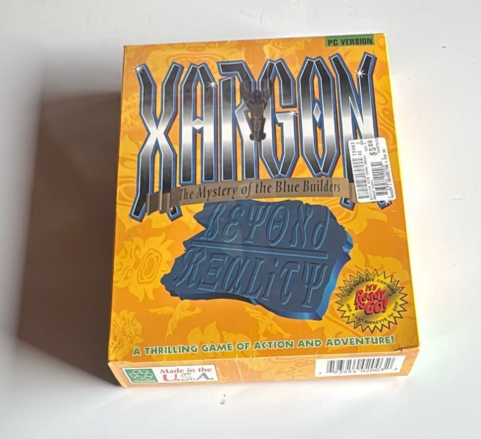 Xargon Mystery Of The Blue Builders Pc Big Box 1994 Epic Megagames Vintage Dos Game — photo 9 of 9