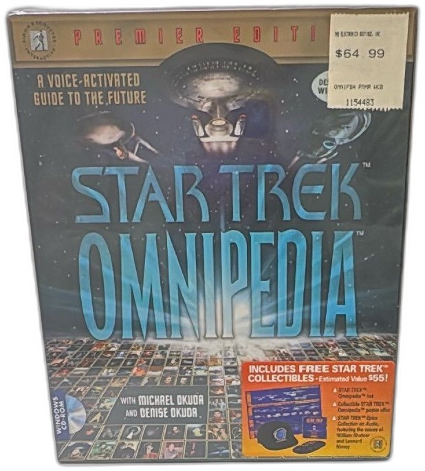Star Trek Omnipedia Premier Edition Windows Cd Rom New Sealed Collectible
