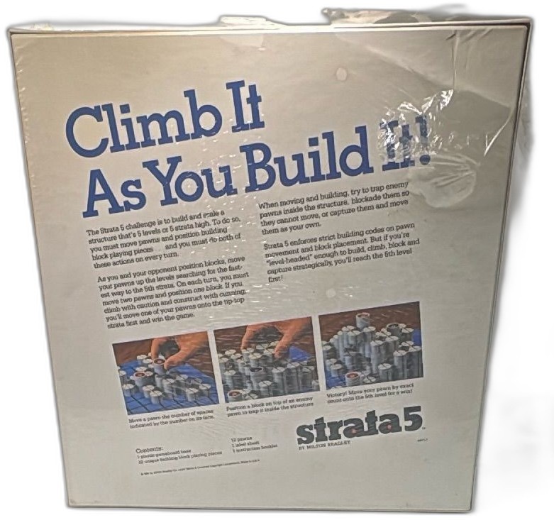 Strata 5 1984 Milton Bradley Sealed Vintage 3d Strategy Board Game Rare — photo 2 of 14