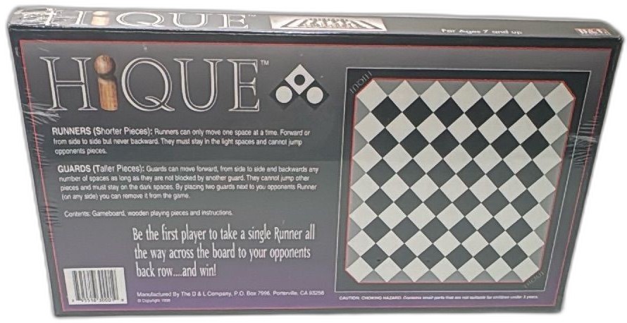 Hique Board Game 1998 Sealed Chess Checkers Hybrid By D And L Company — photo 2 of 8