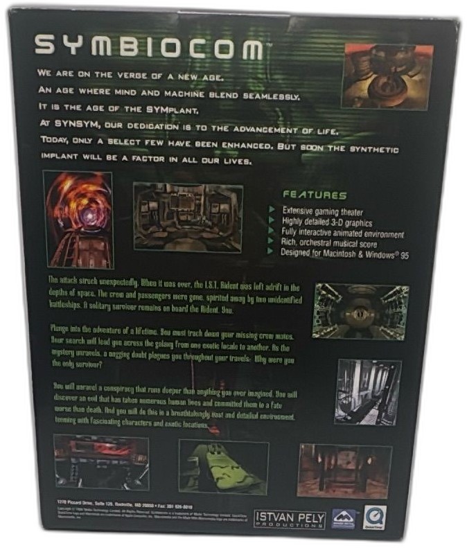Symbiocom 1998 Big Box Pc And Macintosh Sci Fi Adventure Game By Istvan Pely — photo 2 of 8