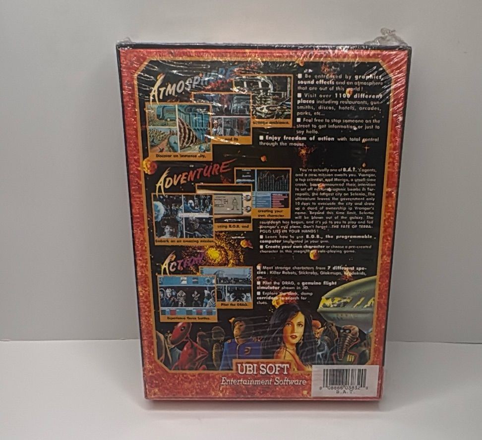 Bat Pc Big Box Game New Sealed 35 Inch Disks Ubi Soft 1990 Vintage — photo 4 of 11