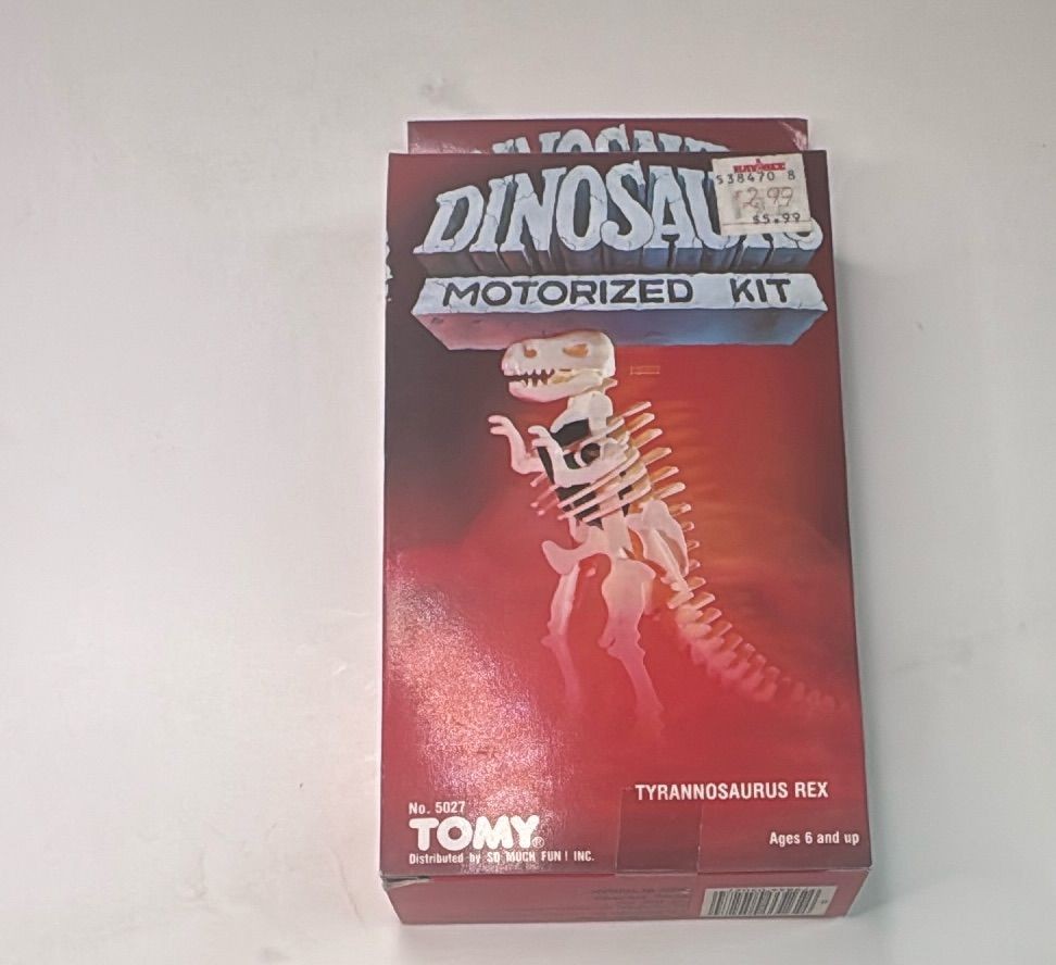 1987 Tomy Dinosaurs Motorized Kit Tyrannosaurus Rex No 5027 Vintage New In Box — photo 8 of 8