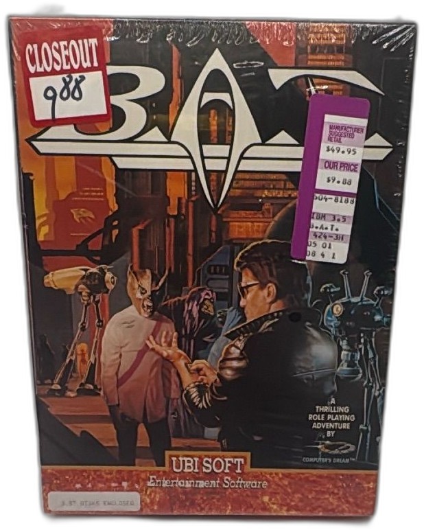 Bat Pc Big Box Game New Sealed 35 Inch Disks Ubi Soft 1990 Vintage — photo 1 of 11