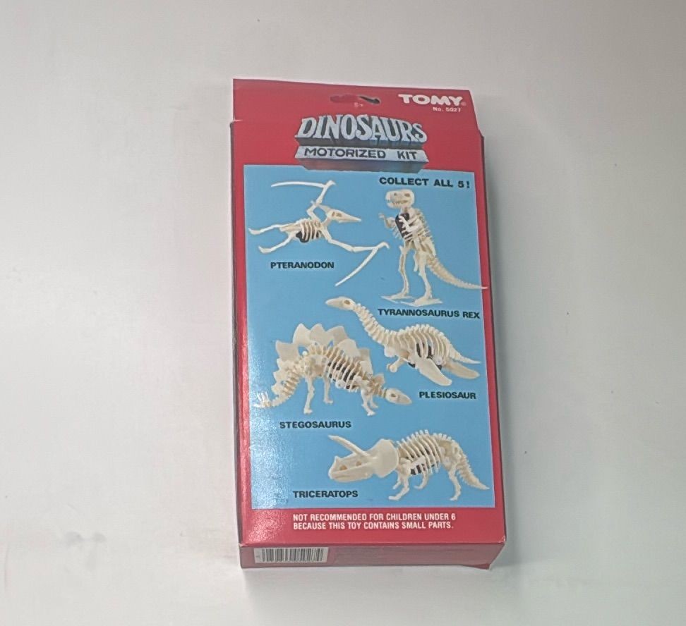 1987 Tomy Dinosaurs Motorized Kit Tyrannosaurus Rex No 5027 Vintage New In Box — photo 4 of 8