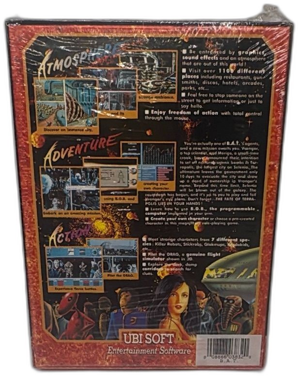 Bat Pc Big Box Game New Sealed 35 Inch Disks Ubi Soft 1990 Vintage — photo 2 of 11