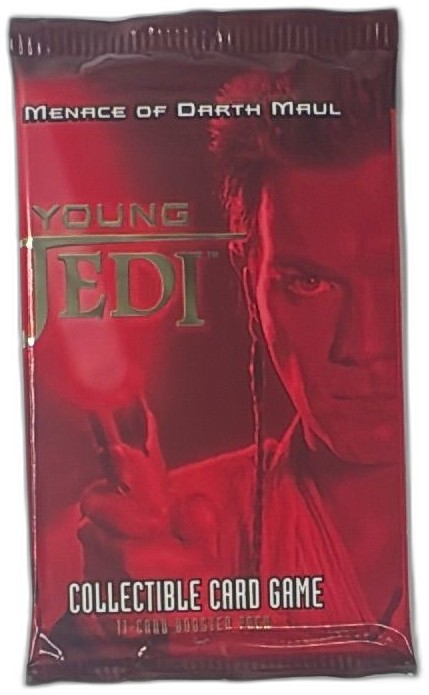 Rare Young Jedi Menace Of Darth Maul Sealed Booster Pack Decipher 1999
