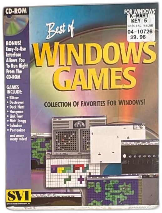 Best Of Windows Games Svi 1995 Cdrom Vintage Pc Software For Windows 31 And Ibm 486