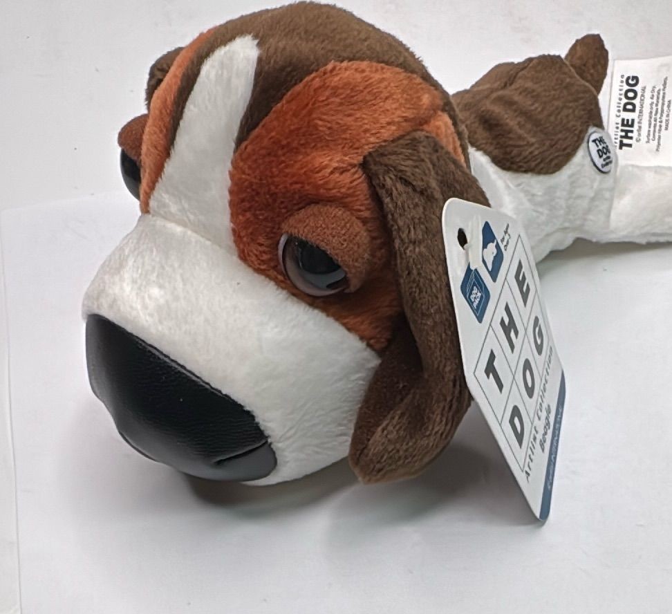The Dog Artist Collection Beagle Plush Stuffed Animal Brown White Blue Collar — photo 9 of 10