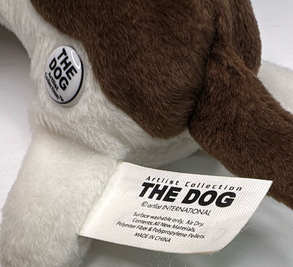 The Dog Artist Collection Beagle Plush Stuffed Animal Brown White Blue Collar — photo 7 of 10