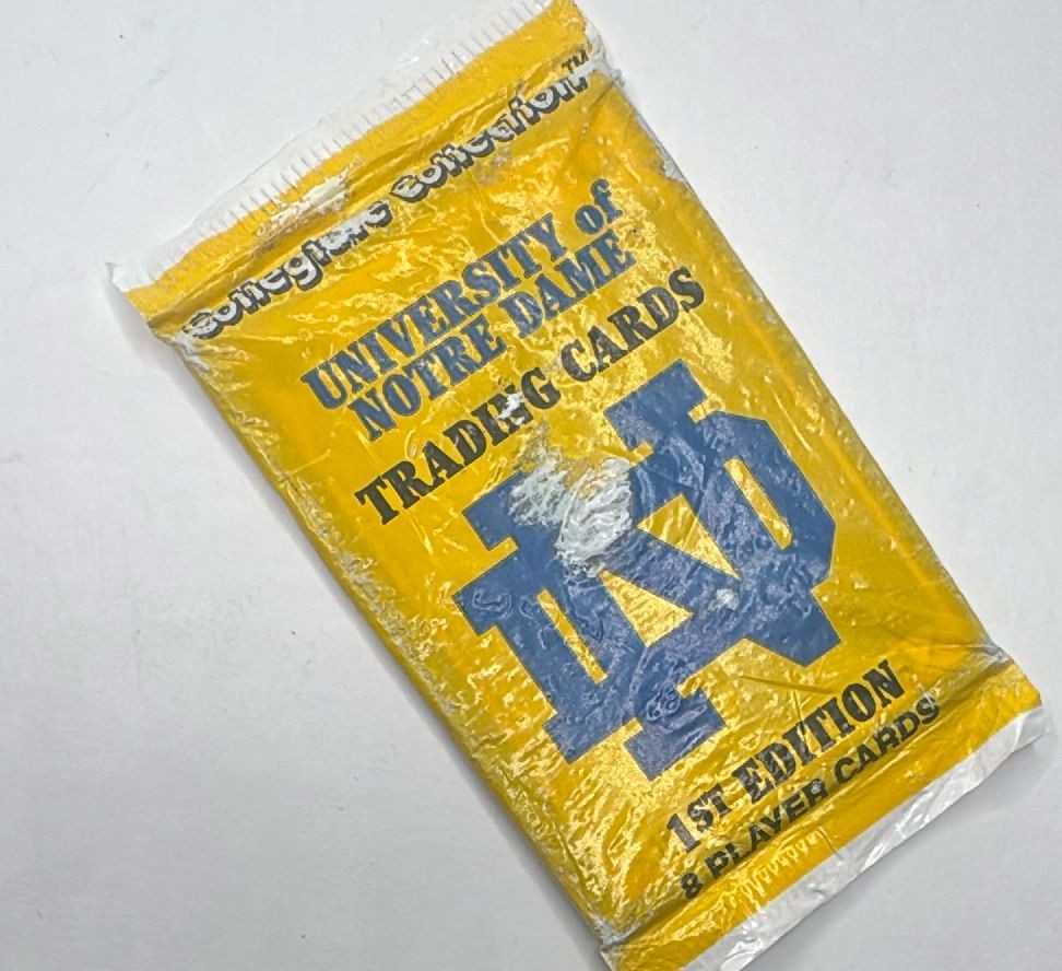 1989 Notre Dame Collegiate Collection 1st Edition 8 Player Pack Sealed — photo 6 of 6