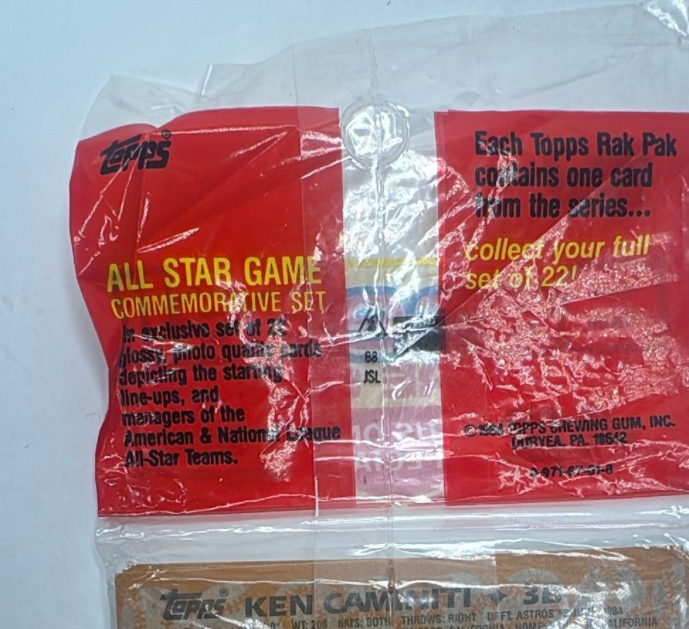 1988 Topps Baseball Rak Pak Sealed 43 Card All Star Game Insert — photo 10 of 10