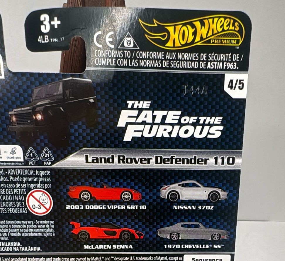 Hot Wheels Premium Fast & Furious Land Rover Defender 110 Collectible — photo 3 of 8