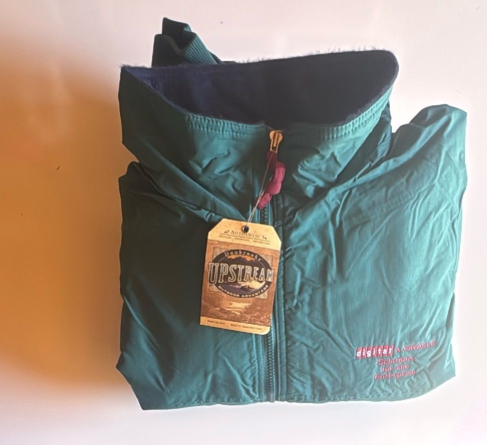 Rare Dunbrooke Upstream Digital Oracle Promo Jacket Xl Teal Vintage Fleece — photo 3 of 13