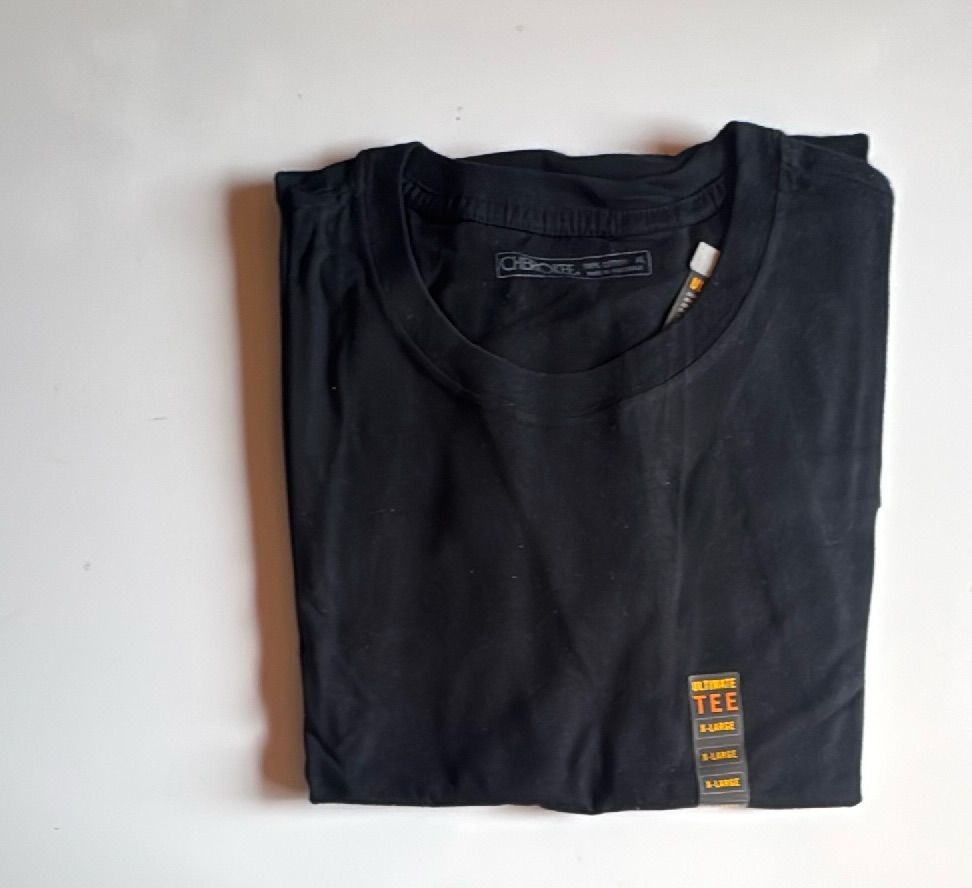 Cherokee Ultimate Tee Mens Black T Shirt Xl 100 Percent Cotton New Tag Free — photo 3 of 8