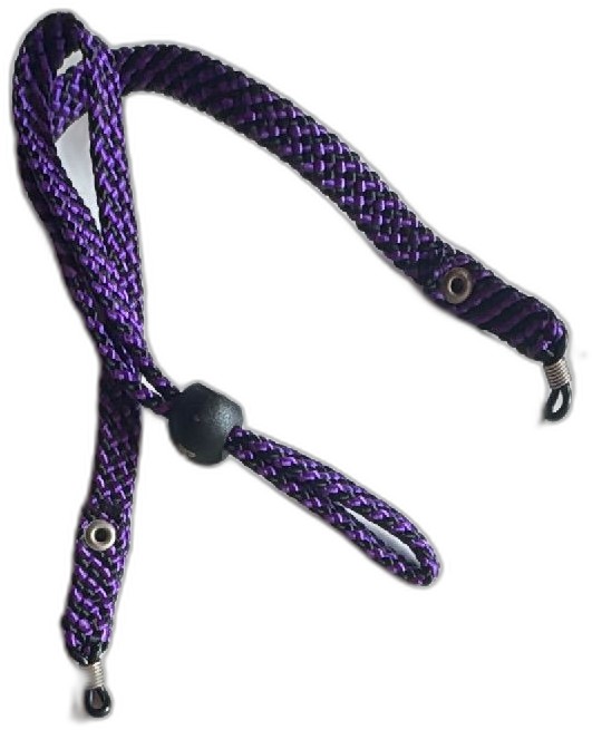 Chums Adjustable Eyewear Retainer Purple Black Braided Cord Holder For Glasses — photo 2 of 7