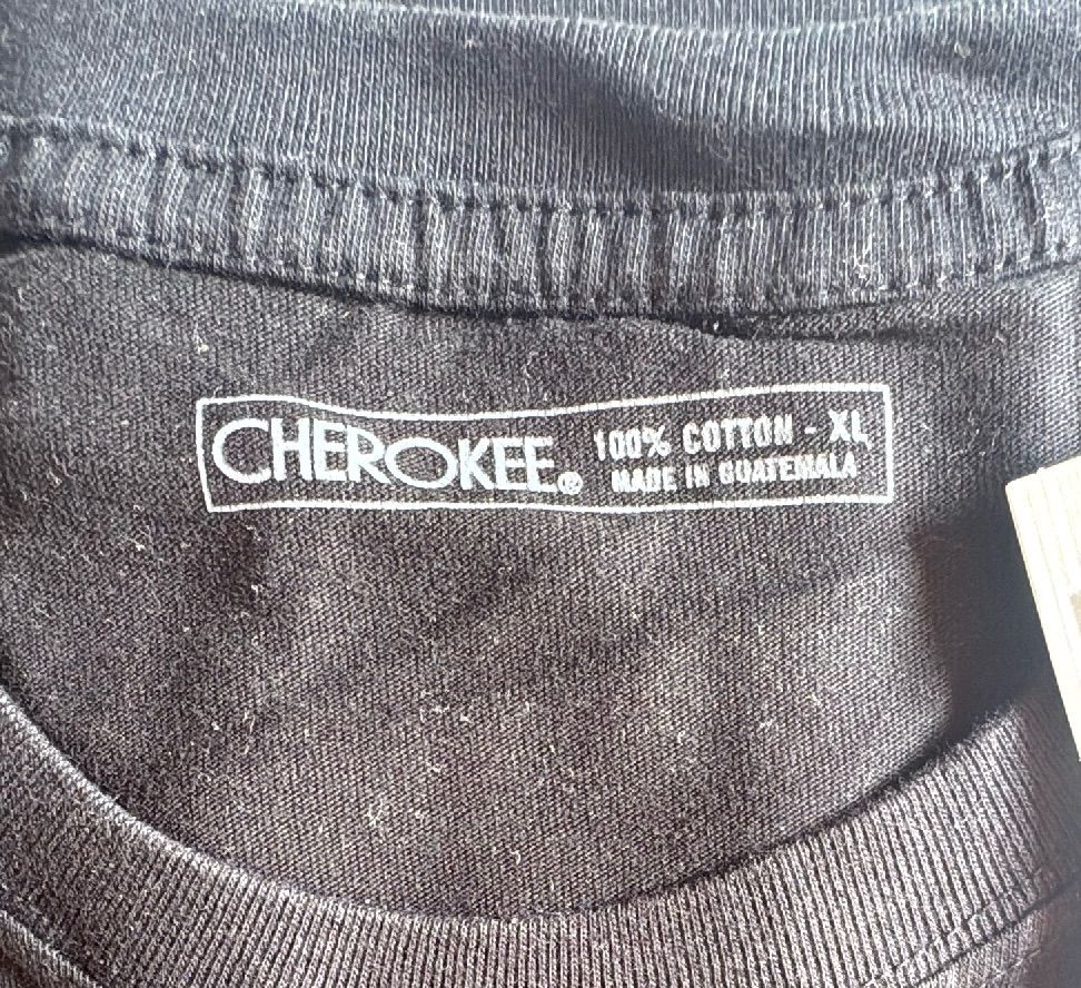 Cherokee Ultimate Tee Mens Black T Shirt Xl 100 Percent Cotton New Tag Free — photo 7 of 8