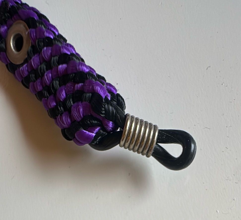 Chums Adjustable Eyewear Retainer Purple Black Braided Cord Holder For Glasses — photo 6 of 7