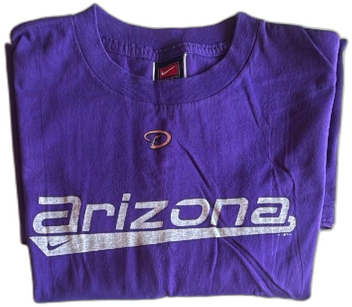 Vintage Nike Arizona Diamondbacks Purple T Shirt Xxl 100 Percent Cotton