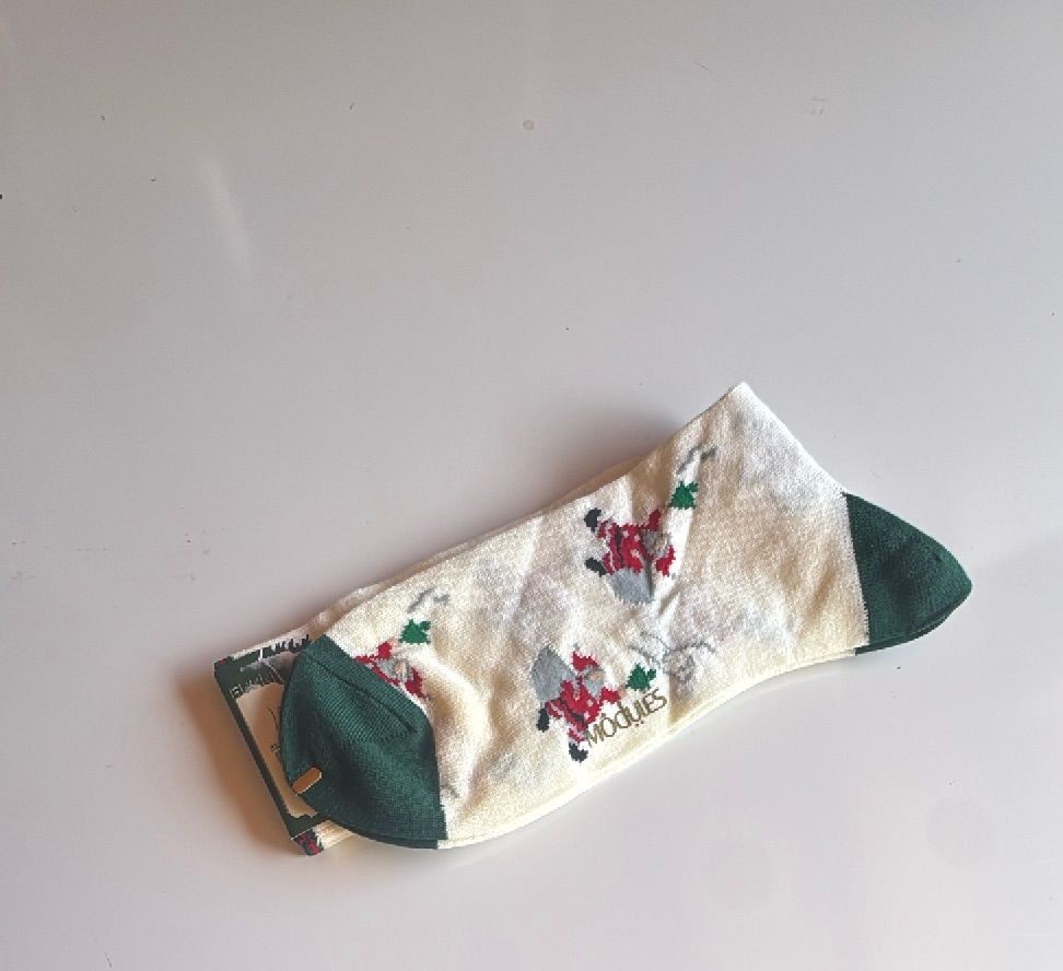 Vintage Modules Christmas Santa Crew Socks Neiman Marcus Japan Exclusive — photo 4 of 8