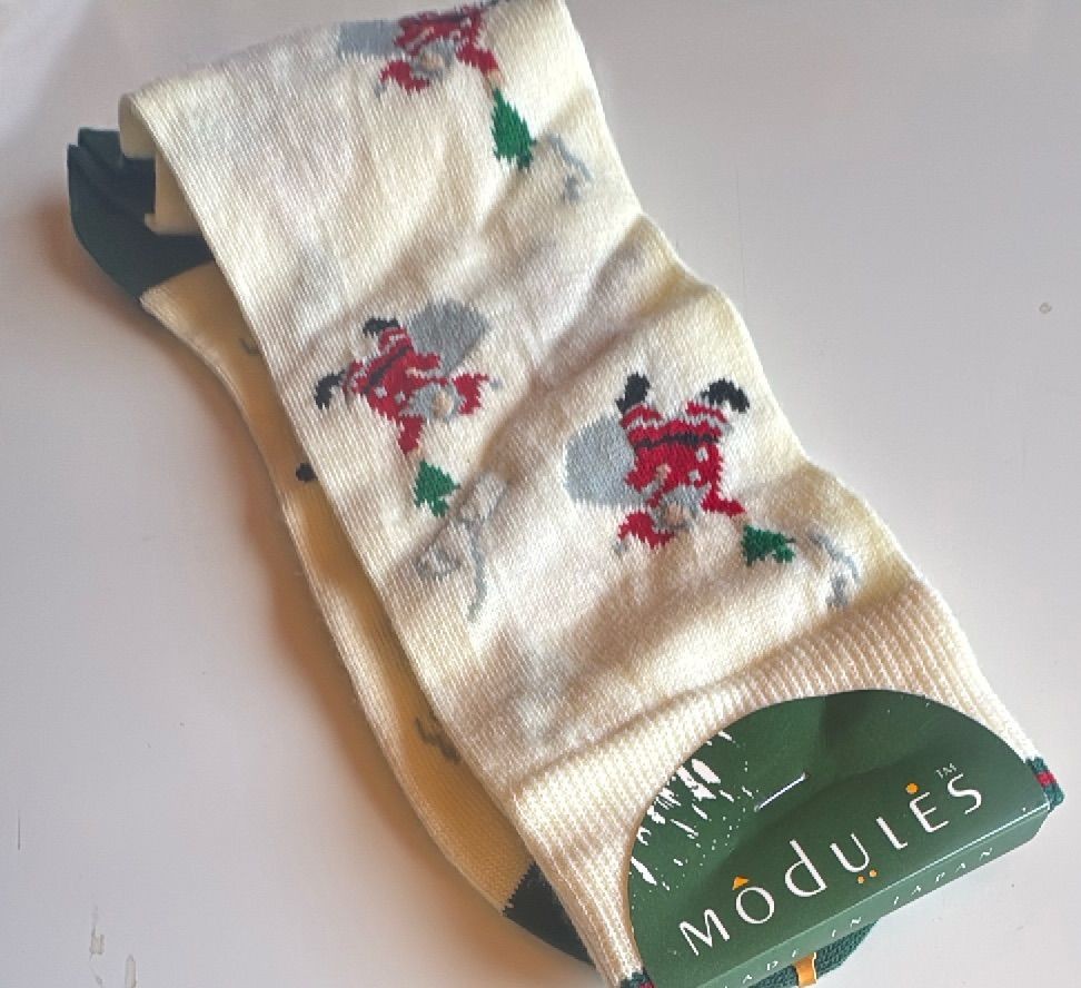 Vintage Modules Christmas Santa Crew Socks Neiman Marcus Japan Exclusive — photo 7 of 8